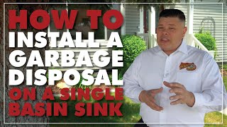 Kitchen Remodel - How to Install a Garbage Disposal on a Single Sink