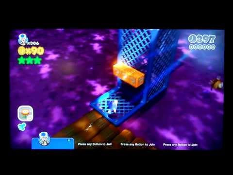 [Super Mario 3D World] World 6-4 Deep Jungle Drift Speedrun w/ Power-Up in 71 seconds