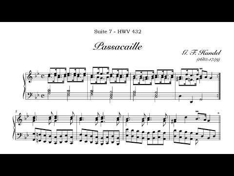 G. F. Handel - Passacaglia from Suite no. 7 in G minor, HWV 432