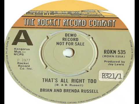 Brian and Brenda Russell   That's All Right Too 1977