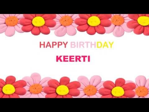 Keerti   Birthday Postcards & Postales - Happy Birthday
