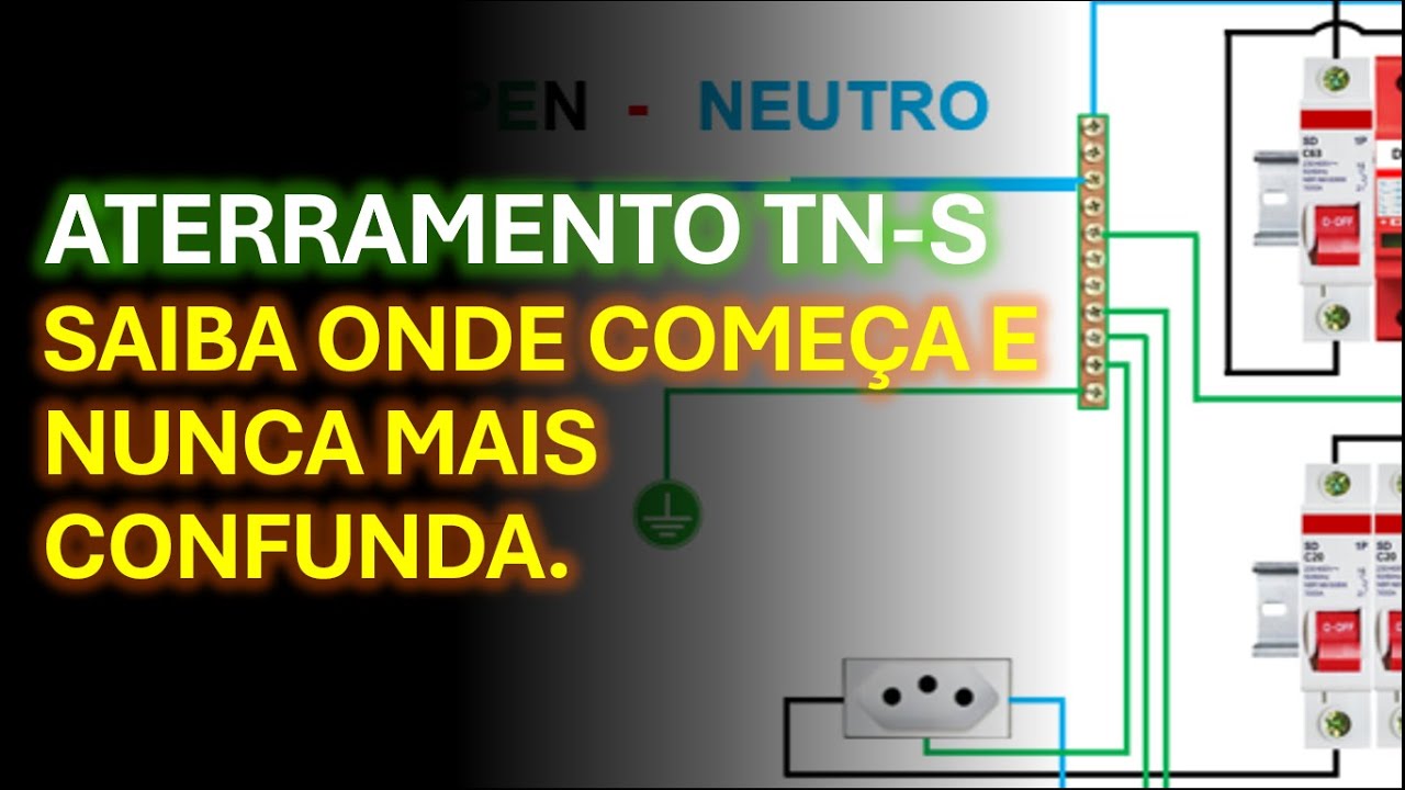 Nunca mais confunda TN-S com TN-C-S! Aprenda a identificar no quadro de distribuição.