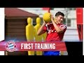Pep Guardiola meets Robert Lewandowski | First Training together