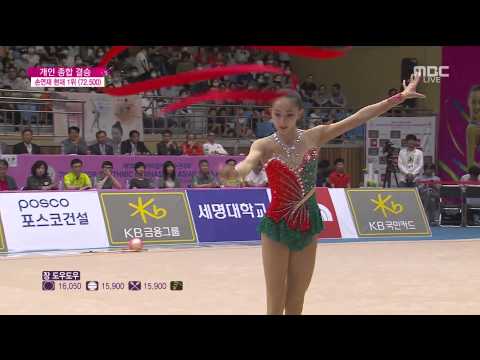 15.06.13_아시아리듬체조선수권 개인종합결승 29_장도우도우.리본. ZHANG Doudou.Ribbon [Individual All-Around Final]