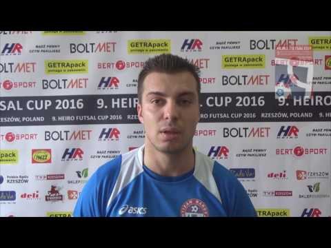 9. HFC 2016 - Wywiad z Norbert Salis (Partizan Bardejov) po meczu z Madorem Sosnowiec