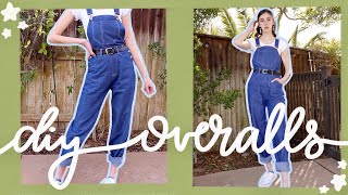 DIY Overalls | Step By Step Jumpsuit Tutorial!