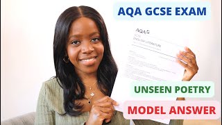 How To Write Grade 9 Answers For The 2024 AQA Unseen Poetry Exam (24 Mark and 8 Mark Questions)!