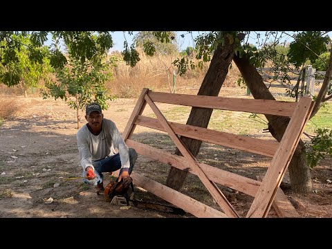 Uma PORTEIRA NOVA REFAZENDO OS LACINHOS 
