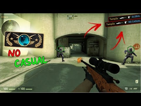 O QUE ACONTECE QUANDO UM GLOBAL JOGA CASUAL NO CS:GO!!