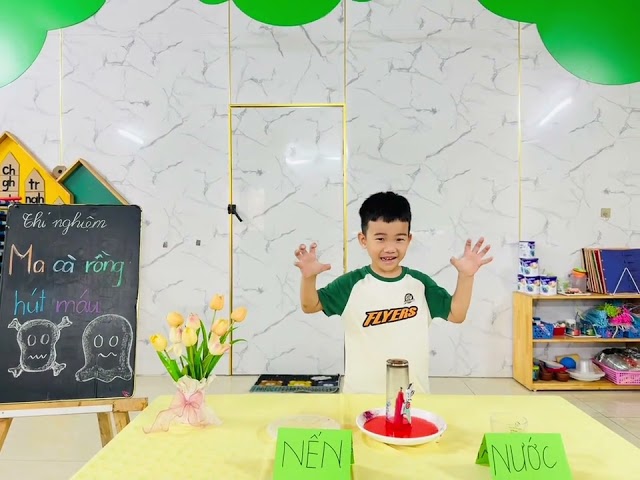 THÍ NGHIỆM VUI “MA CÀ RỒNG HÚT MÁU” – LỚP CHẤT LƯỢNG CAO SUNNY