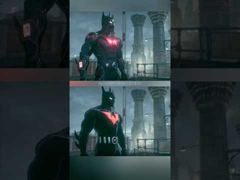 BATMAN BEYOND Evolved vs Forever Suit Up Scene in Arkham Knight #batmanarkhamknight