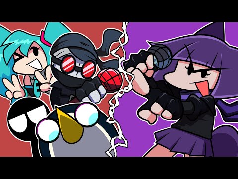 Rhythm Game Veteran vs. Accel Hank, Stickman, Gunter & more! (Friday Night Funkin' Mods)