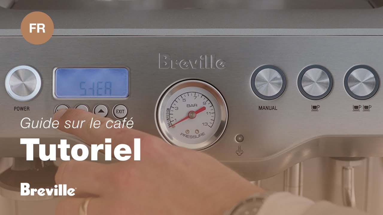 Guide didactique du café Breville - Comment régler la température de la vapeur