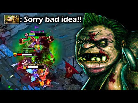 It was a really bad idea to gank this Pudge at mid | Genius Pudge