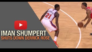 Iman Shumpert shuts down Derrick Rose & puts on a defensive clinic vs the Bulls
