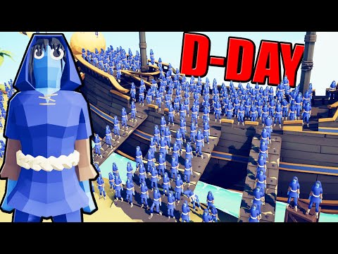 TABS 1,000 Peasant D-DAY Beach Invasion! - Totally Accurate Battle Simulator (Legacy Update)