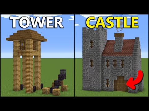 Minecraft: 15+ Medieval Build Hacks! [easy]