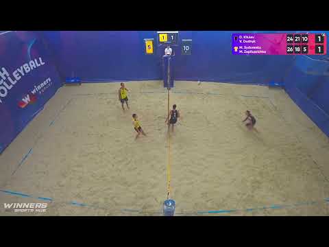 02:50 D. Kliuiev / V. Dudnyk - M. Sydorenko / M. Zapliusvichka 05.07.2022 | Winners Beach Volleyball