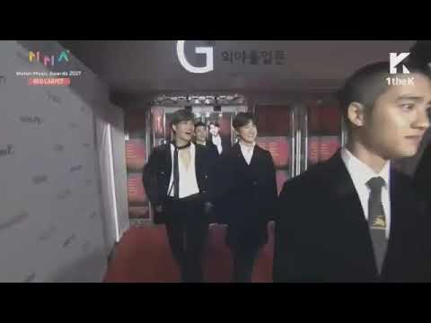 EXO Red Carpet MMA 2017  (they look like walking on the aisle)