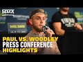 Jake Paul Vs. Tyron Woodley Press Conference Highlights | Paul vs. Woodley | MMA Fighting
