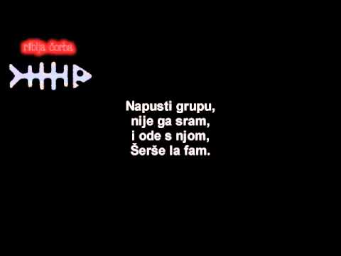 Riblja Čorba  Šer še la fam Tekst HD