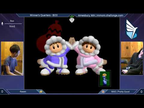 MMOM153 SSBM - Rasen (Sheik) vs. Pretty Good (Ice Climbers) - Melee WQF