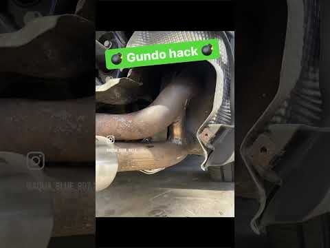 Gundo hack and X pipe centre delete exhaust modification. Porsche 911 997.2 3.6 Carrera coupe
