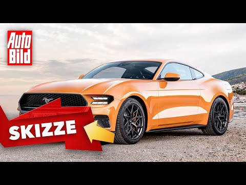Ford Mustang (2022) | Neuer Mustang mit Hybrid-V8? | Skizze
