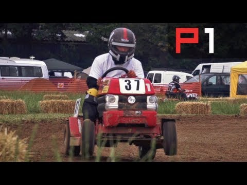 COLIN FURZE RACES A LAWNMOWER!