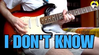 Teenage Fanclub - I Don't Know - Guitar Cover