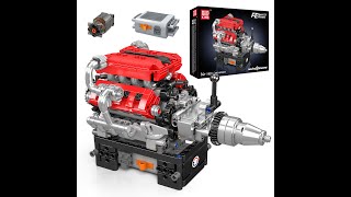 Mould King 10204 Automobilový 8válcový motor FE V12