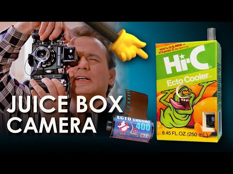 Ghostbusters Ecto Cooler Juice box Spy Camera!  Vintage 35mm Film Camera