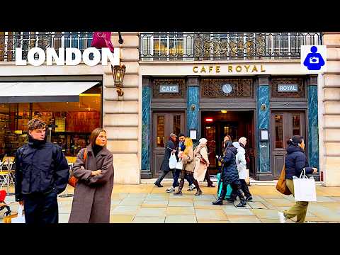 A Winter Afternoon in London | Walking Piccadilly Circus, Soho & Oxford Street [4K HDR]