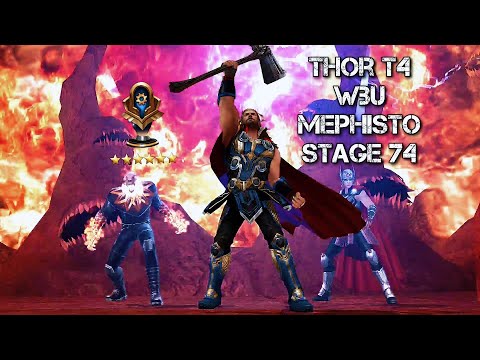 Thor T4 - WBU Mephisto Stage 74 Mighty Judgement. Marvel Future Fight