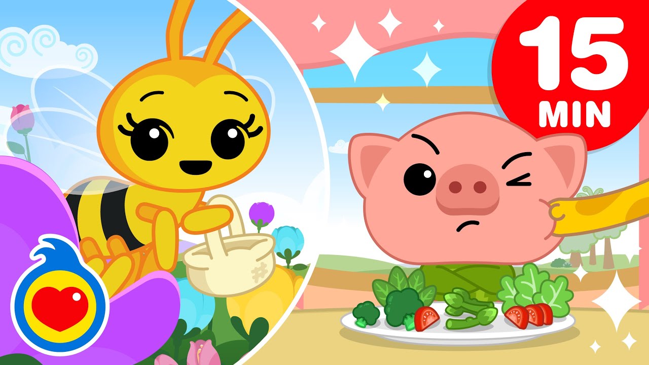 Abejita Chiquitita | Y Más Canciones Infantiles para Conocer Animales (15 Min) | Plim Plim