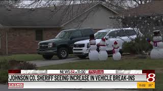 Johnson County, Indiana, sheriff seeing increase in vehicle break-ins