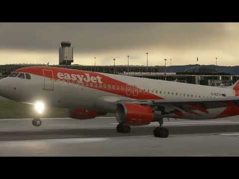 #MSFS2020 | FNX A320 | EXTREMELY SMOOTH A320 landing at Basel #swiss001landing