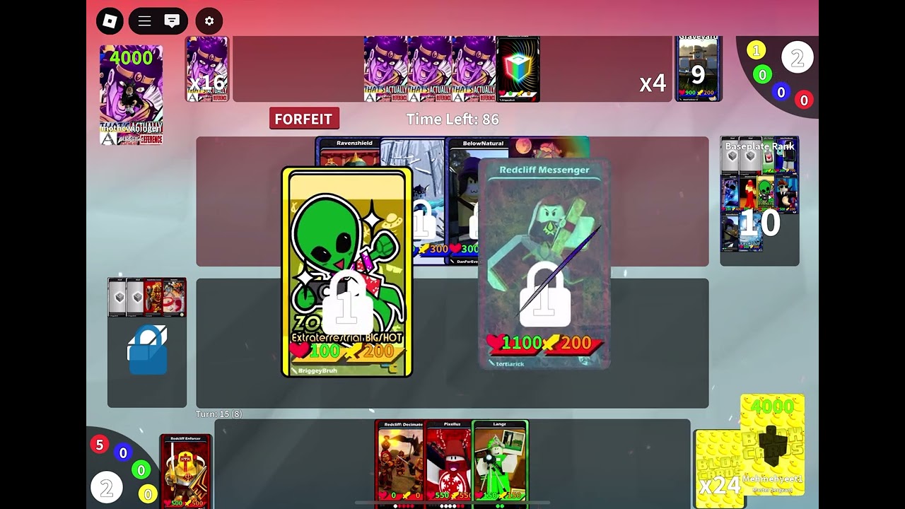 dueling the developer in blox cards | roblox blox cards