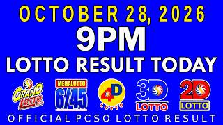 Download lagu 9pm Lotto Result Today October 28 2026 PCSO mp3
