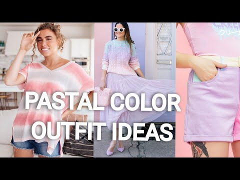 Best Summer pastel color outfits.|How to wear Fashion Colors.💝|How to Style....