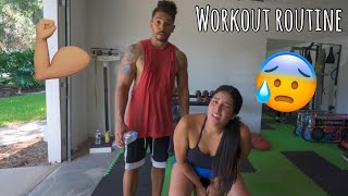 OUR WORKOUT ROUTINE! *SHOCKING*