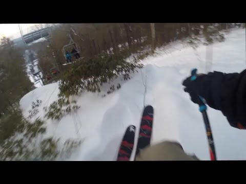 CRAZY SKIER ESCAPES SKI PATROL!