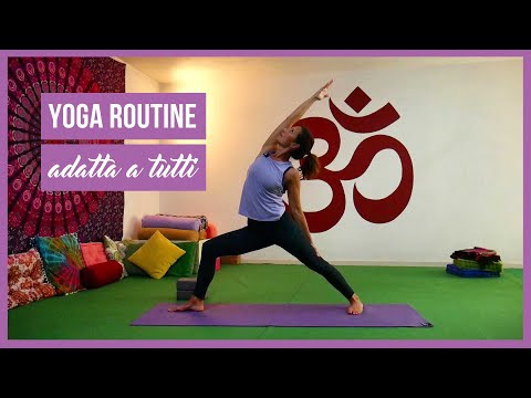 Yoga routine - a complete lesson suitable for everyone
