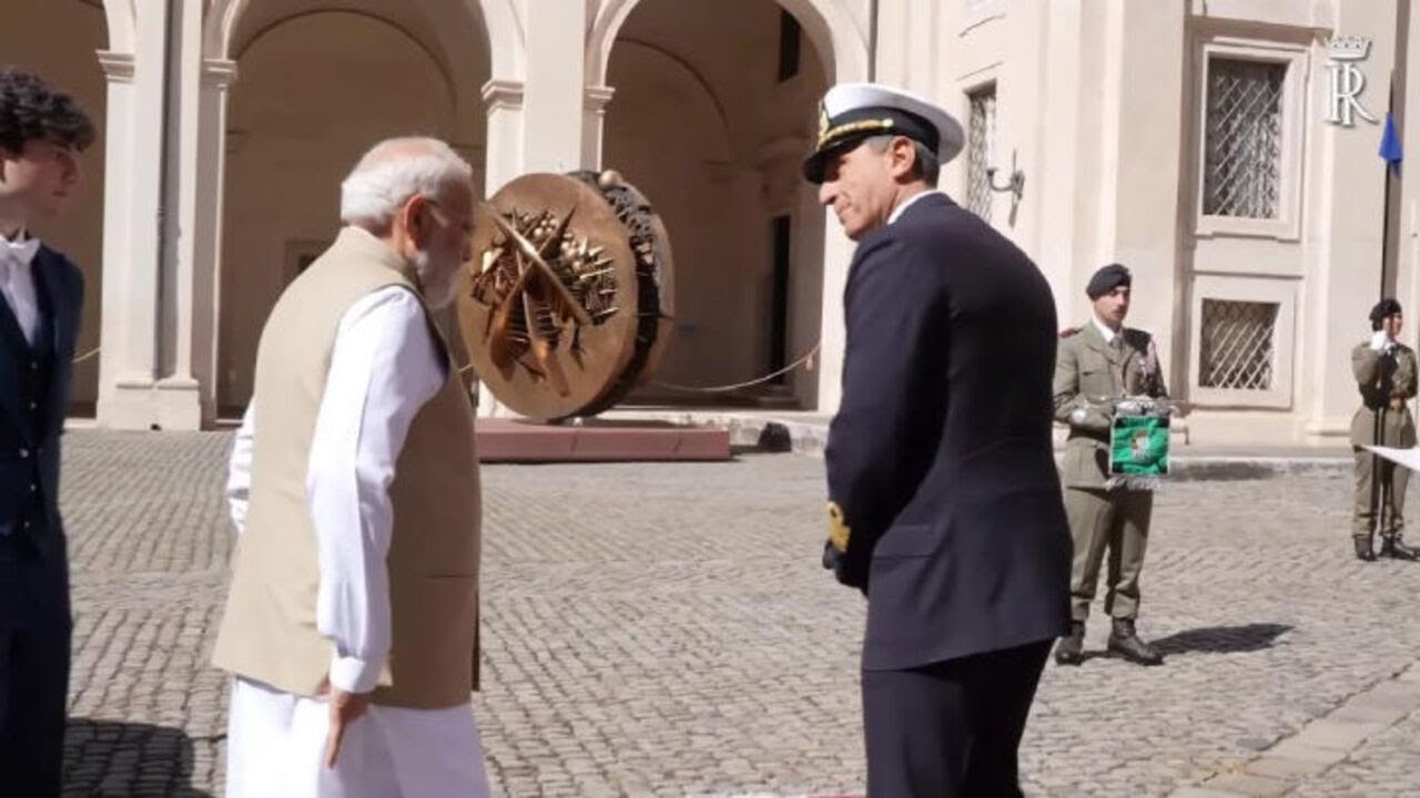 Mattarella riceve il Primo ministro indiano Modi al Quirinale