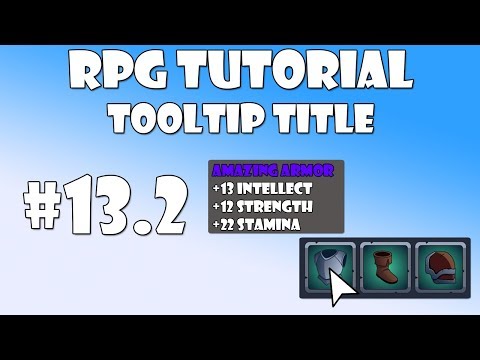 #13.2 Unity RPG Tutorial - Tooltip Title