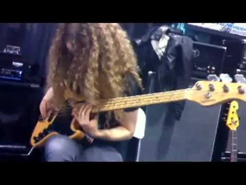 2012 NAMM Show - Tal Wilkenfeld at the EBS booth.