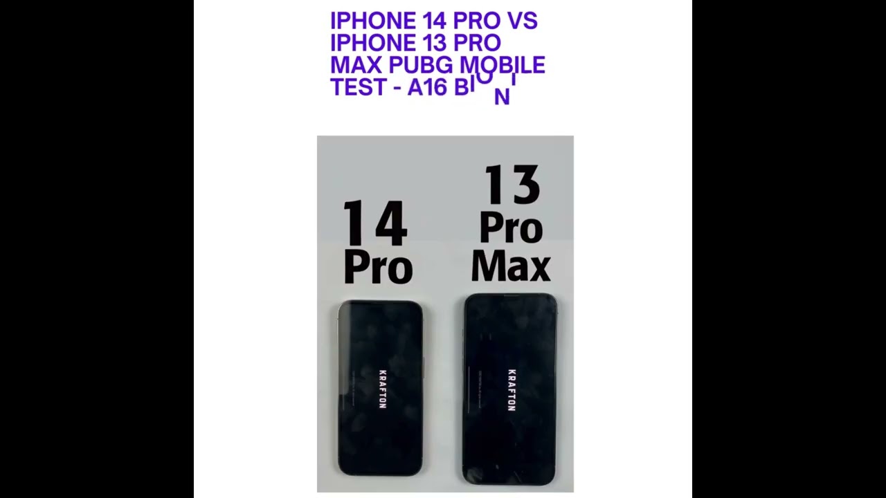 iPhone 14 Pro vs iPhone 13 Pro Max PUBG MOBILE TEST   A16 Bionic vs A15 Bionic 3