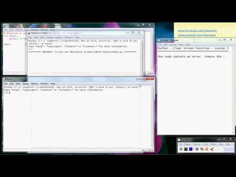 Python Programming Clear Screen Function Ccw204 Lesson 5