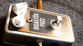 Video thumbnail for Disaster Fuzz by DEVI EVER. Very Alien, glitchy Fuzz pedal demo by Gearfacts