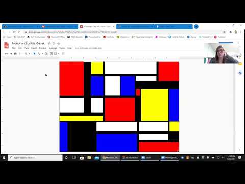Digital Mondrian Art Lesson